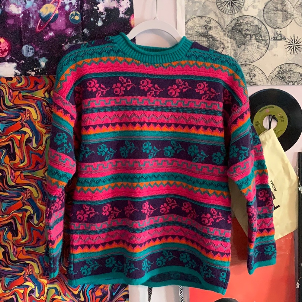 knit sweater cute pattern